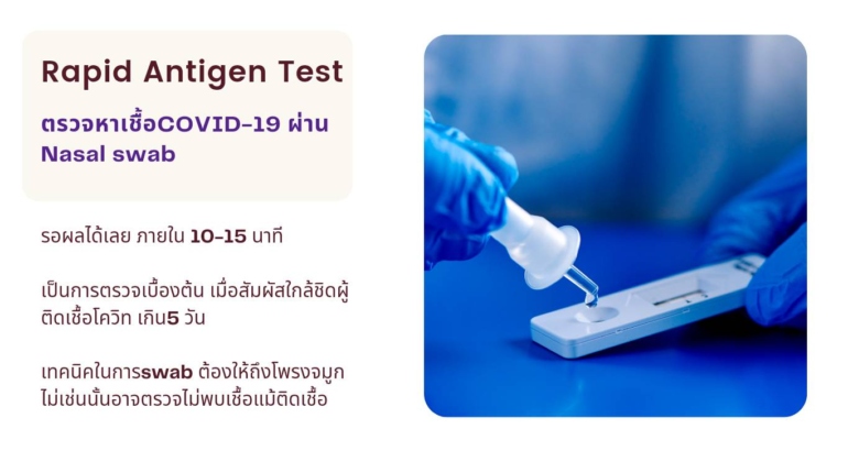 ตรวจแอนติเจนหาเชื้อ COVID-19 ด้วยชุดทดสอบ Antigen Test Kit แบบ Drive Thru ที่ Chrio Clinic